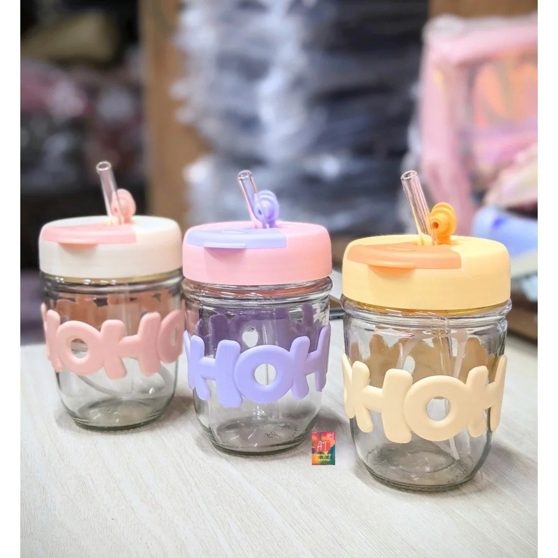 Glass sipper tumbler